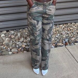 Vintage Harley Davidson Camo Cargos